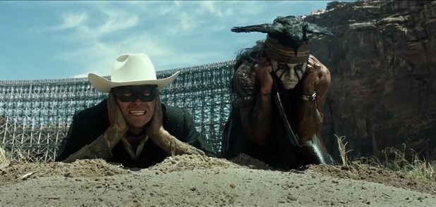 Armie Hammer and Johnny Depp in 'The Lone Ranger'