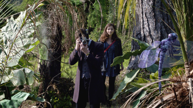 The Doctor (Matt Smith) & Clara (Jenna-Louise Coleman) in Doctor Who S07E04: 'Hide'