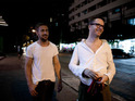 Ryan Gosling and Nicolas Winding Refn on the set of 'Only God Forgives'