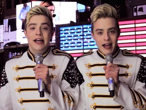 Jedward hit New York for 'What's Your Number' music video.