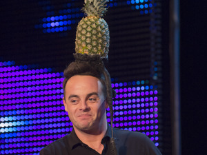 Ant prepares for Aaron Crow's stunt during Britain's Got Talent 2013