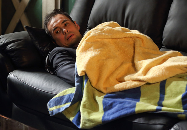 Michael spends the night in the gym.