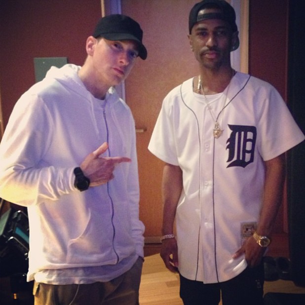 Eminem Big Sean | eminem big sean royce da 5 9 quot pictured in recording Eminem Big Sean | eminem big sean royce da 5 9 quot pictured in recording