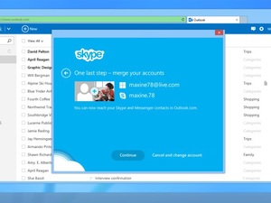 Skype for Outlook screenshot