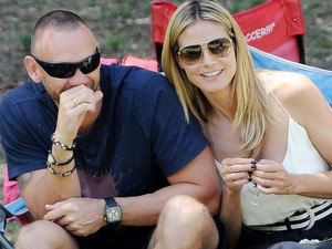 Martin Kristen and Heidi Klum spotted with Tiffany rings
