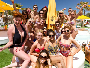 'Hollyoaks' cast in Ibiza