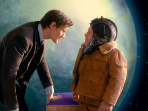 The Doctor (Matt Smith) and Porridge (Warwick Davis) in Doctor Who S07E07: 'Nightmare in Silver'