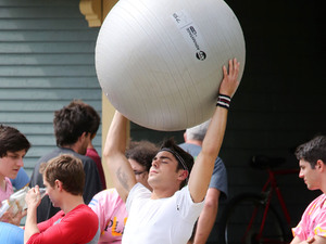 Zac Efron, gay spy, ball, Townies, Los Angeles, sportswear 