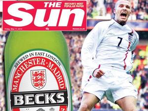 David Beckham front covers: The Sun