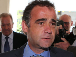 Michael Le Vell arriving at Manchester Magistrates Court