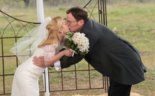 Dwight and Angela marry.
