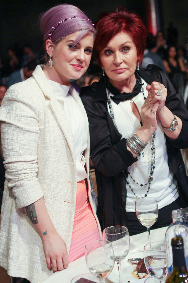 Kelly Osbourne and Sharon Osbourne attend the L.A. Gay and Lesbian Center's 'An Evening With Women' event held at the Beverly Hilton Hotel.