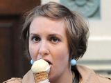 Lena Dunham, Girls, ice cream, set, New York