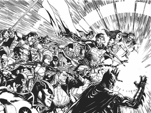 Doug Mahnke 'Trinity War' Triptych covers
