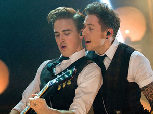 McFly in concert: Tom Fletcher and Danny Jones 
