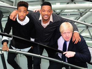 Jayden Smith, Will Smith join London Mayor Boris Johnson to celebrate the achievements of the Mayor's Leadership Clubs