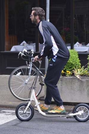 Hugh Jackman, scooter, gay spy, wolverine