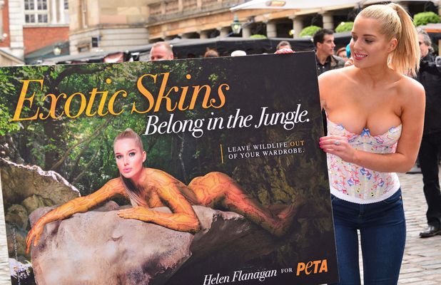 Star launches PETA's anti-exotic skins campaign in Central London.