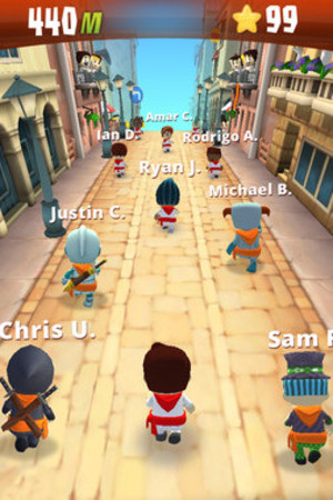 'Running with Friends' on iOS