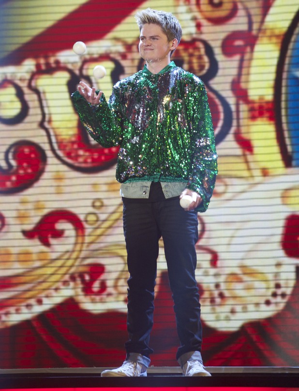Thomas Bounce performs on the 3rd 'Britain's Got Talent' Semi Final Show