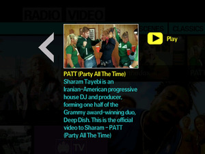 Ministry of Sound Samsung SmartTV app