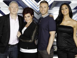 The X Factor judges Louis Walsh, Sharon Osbourne, Gary Barlow and Nicole Scherzinger