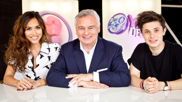 Judges Myleene Klass, Eamonn Holmes and Ceallach Spellman for 'Blue Peter - You Decide!'