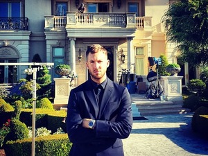 Calvin Harris shoot 'Thinking About You' music video.