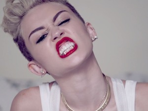 Miley Cyrus 'We Can't Stop' music video still.