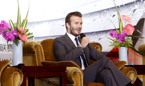 David Beckham visits Shanghai, China