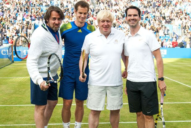 Jonathan Ross, Andy Murray, Boris Johnson and Jimmy Carr