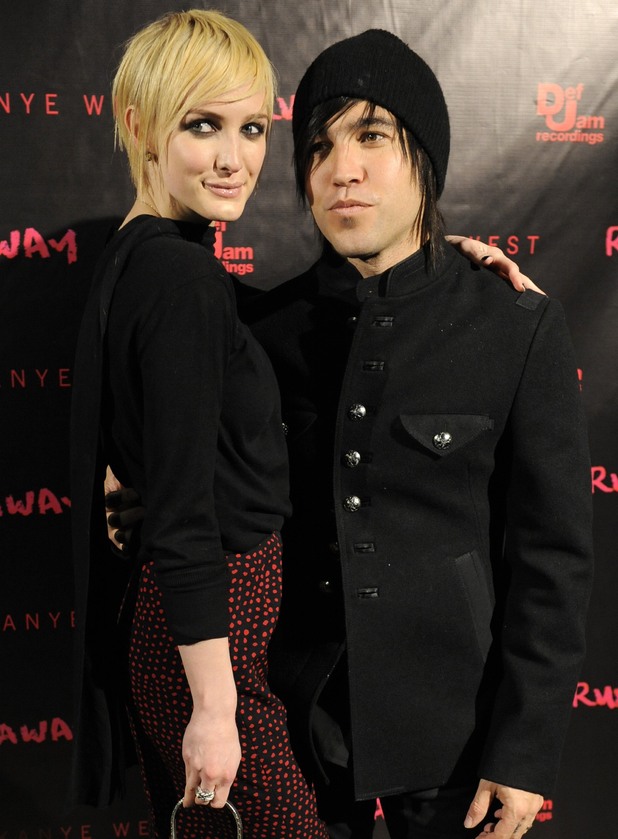 Ashlee Simpson, Pete Wentz 2010 file photo, Pete Wentz and his wife Ashlee Simpson-Wentz arrive for a screening of "Runaway," in Los Angeles.