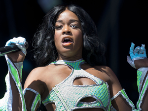 Azealia Banks performing at the Other Stage 