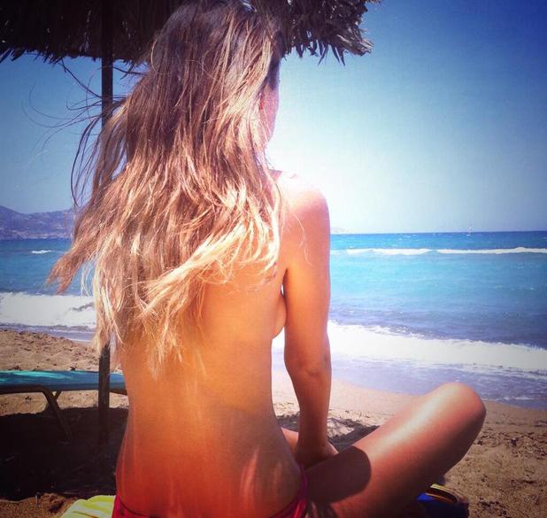 Made In Chelsea Lucy Watson Posts Topless Beach Photo Made In