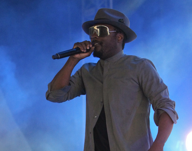 will.i.am performing at the 2013 Wireless Festival, July 14