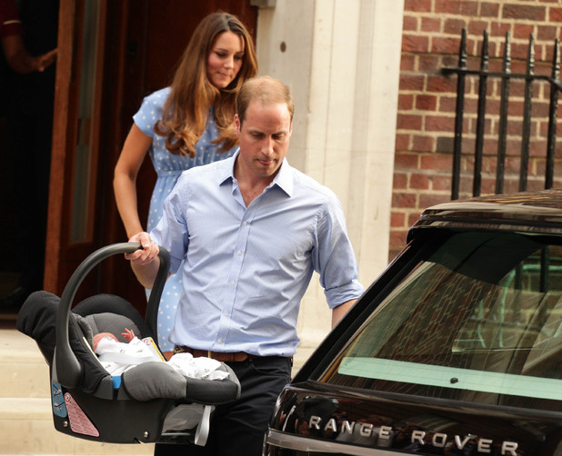 Duke and Duchess of Cambridge leave St Mary's Hospital