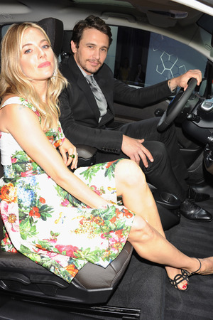 Sienna Miller and James Franco at the BMW i3 launch