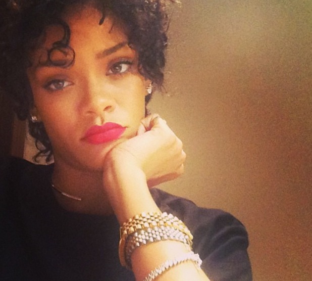 Rihanna shows off her new hair