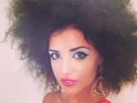 The reality star undergoes a '70s-inspired makeover for a fashion shoot.
