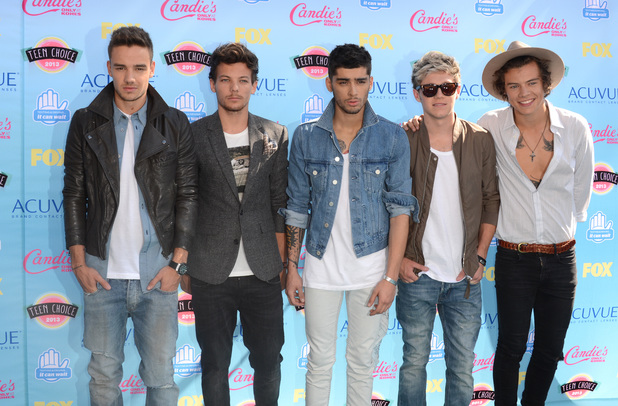 One Direction arriving at the Teen Choice Awards 2013