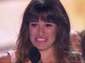 Glee star says late boyfriend "reached out and became part of all of our hearts".