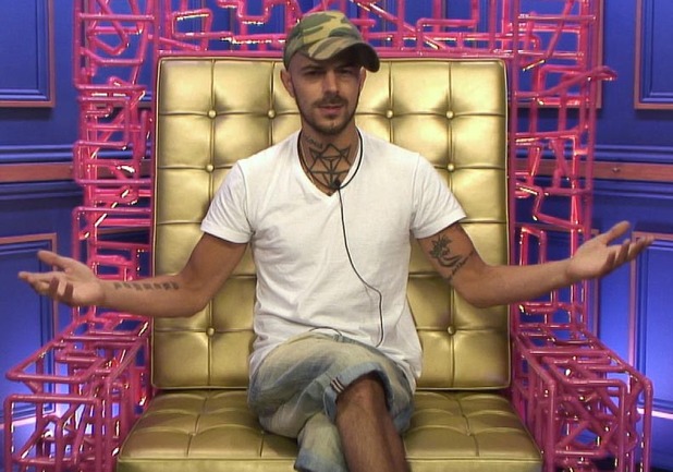 Abz in the diary room.