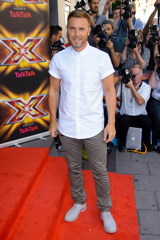 Gary Barlow at the X Factor 2013 press launch held at The May Fair Hotel, London
