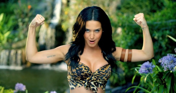 Katy Perry Takes On The Jungle In Roar Music Video Watch Music News Digital Spy