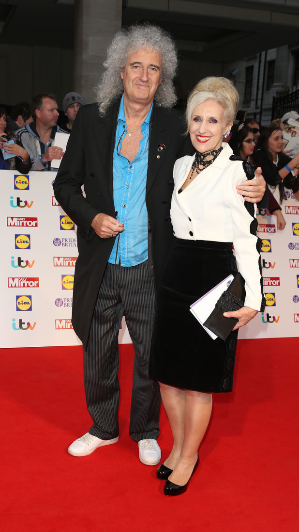 Brian May and Anita Dobson Pride of Britain Awards 2013 Red Carpet