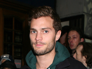 Jamie Dornan arriving for the press night of James McAvoy's new play 'Three Days of Rain' at the Apollo Theatre in London.