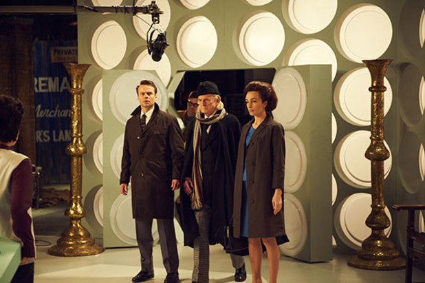 Shooting 'An Adventure in Space and Time'.