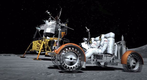 The moon lander from Gran Turismo 6 trailer