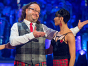 The Hairy Biker is voted off the BBC One show ahead of actor Mark Benton.