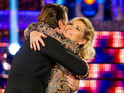 The 57-year-old former Bond girl is voted out of the BBC One dance show.